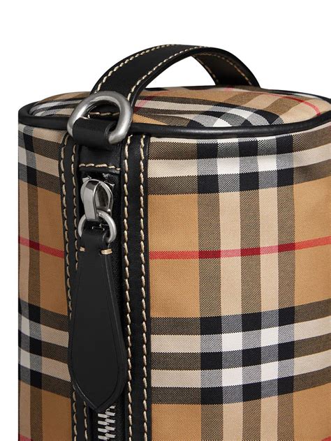 burberry barrel bag brown leather|burberry vintage check shoulder bag.